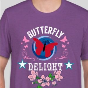 Bella Tri-blend Butterfly Delight Custom T-shirt